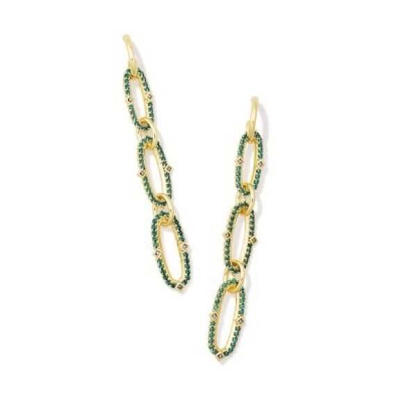 Kendra Scott Jewelry - Kendra Scott Kadyn Linear Earrings - Green Mix NWT